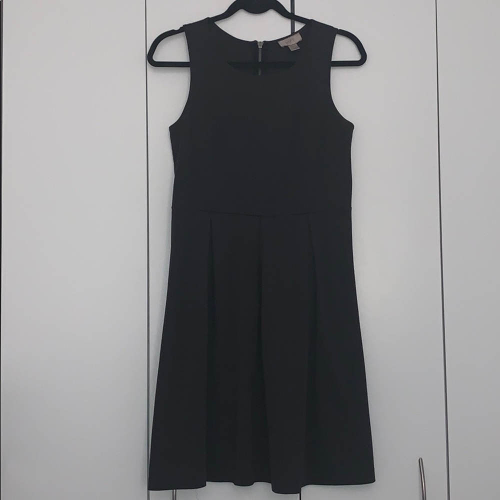 Dark grey Loft A-line knee length dress